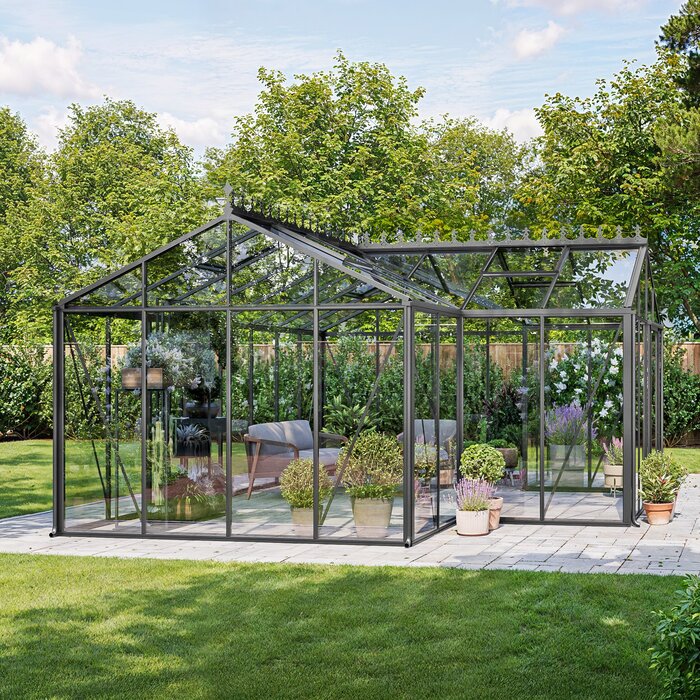 T-Modell Gewächshaus Orangerie | T-Modell Gewächshaus Orangerie – Aluminium-Gartenhaus mit Stil