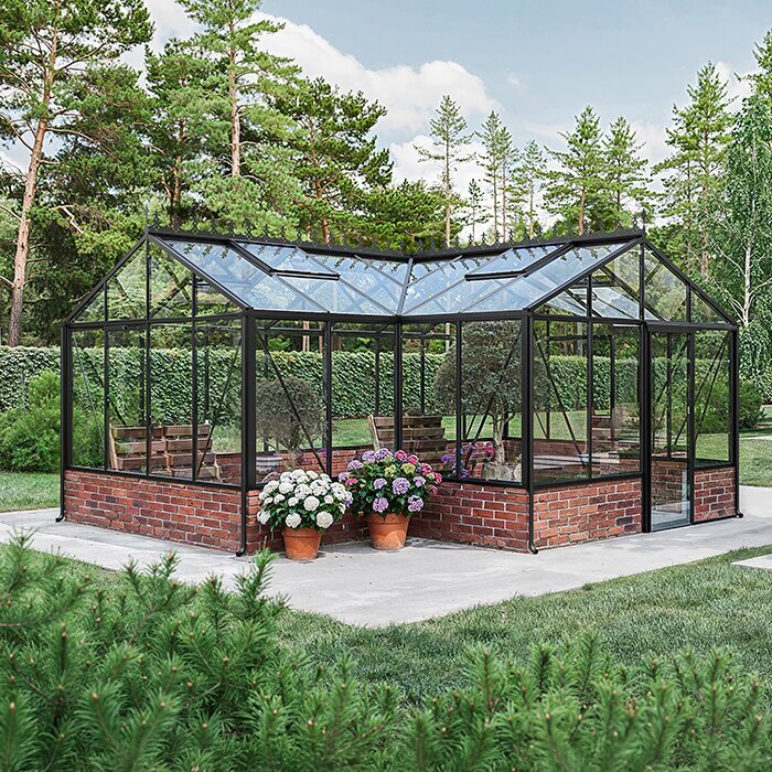 T-förmiges Gewächshaus zur Wandmontage | T-Modell Gewächshaus Orangerie für die Wandbasis