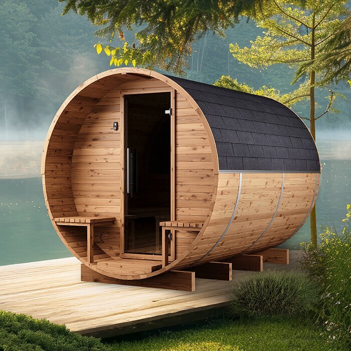 Fasssauna aus Thermoholz | Fasssauna aus Thermoholz LCF 300